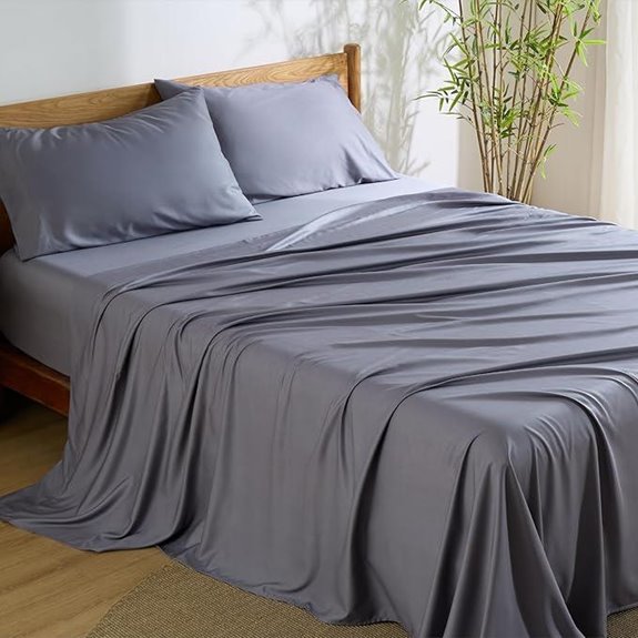 Bedsure Queen Cooling Sheet Set with Deep Pockets