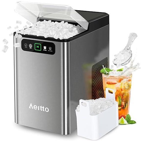 countertop self cleaning ice maker