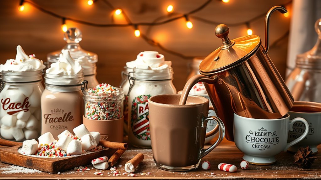 create festive hot chocolate bar