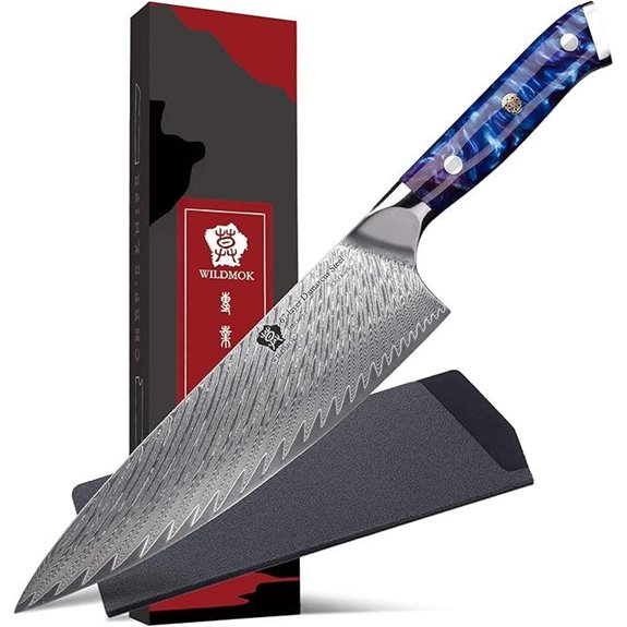 damascus japanese chef s knife