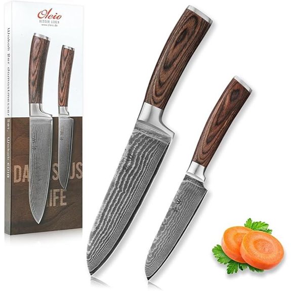 damascus vg10 knife set