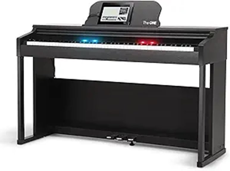 The ONE Digital Piano with Lighted Keys and Bluetooth