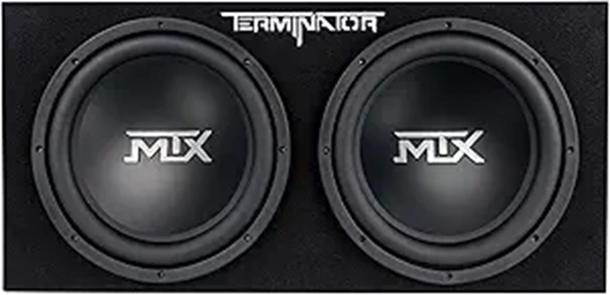 MTX Dual 12-Inch Subwoofers with Enclosure