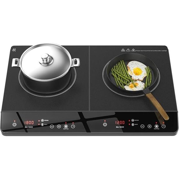 dual burner touch cooktop