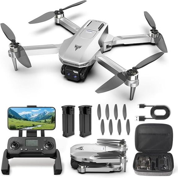 GPS Drone with Dual 2K Cameras and Auto Return