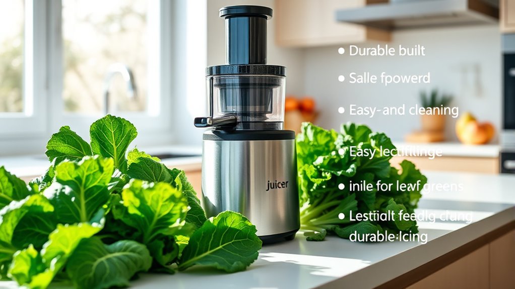 efficient nutritious leaf juicing