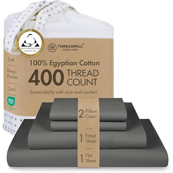 Threadmill Egyptian Cotton Queen Sheet Set