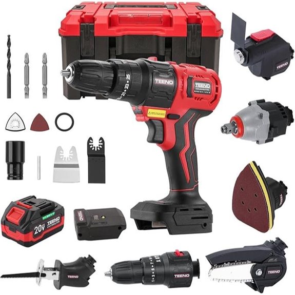 20V 8-in-1 Cordless Multi-Tool Kit with Accessories