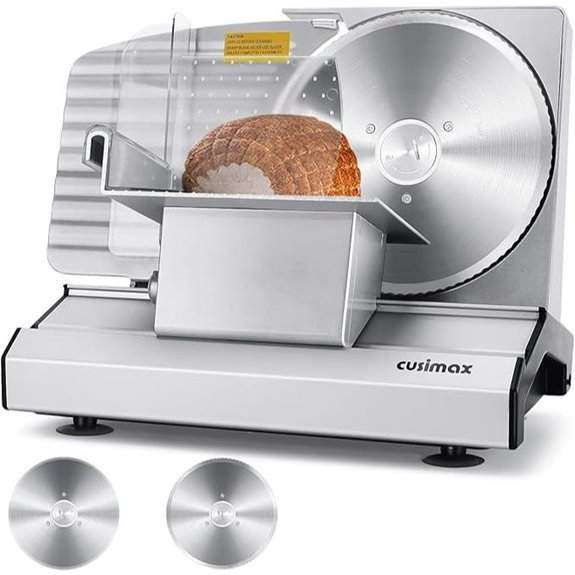 electric adjustable meat slicer