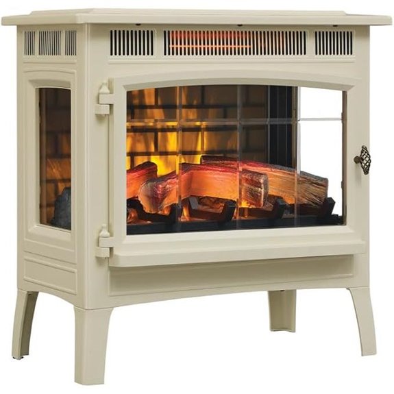 electric fireplace with 3d flames