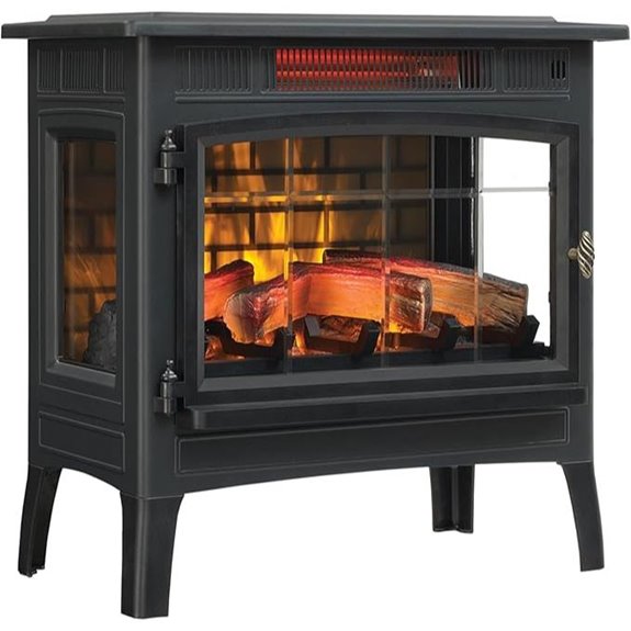 Duraflame Electric Fireplace Stove Heater with Flame Effect
