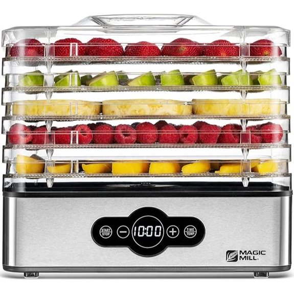 electric food dehydrator with digital timer