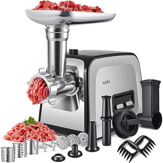 electric grinder with attachments