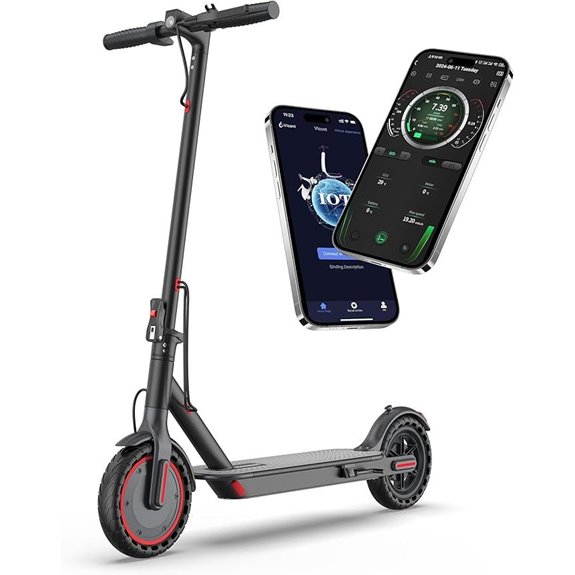 electric scooter with varying tire sizes