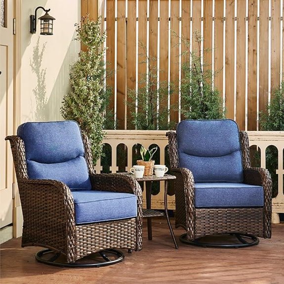 elegant outdoor wicker set