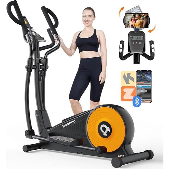elliptical with resistance monitor