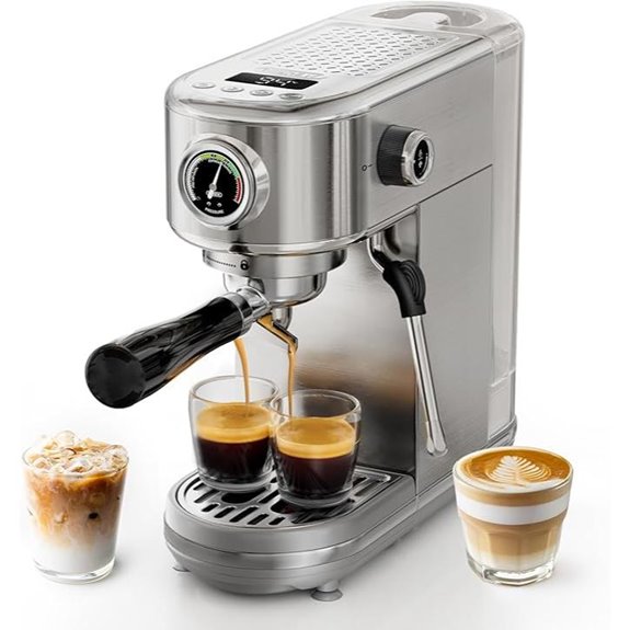 espresso machine with display