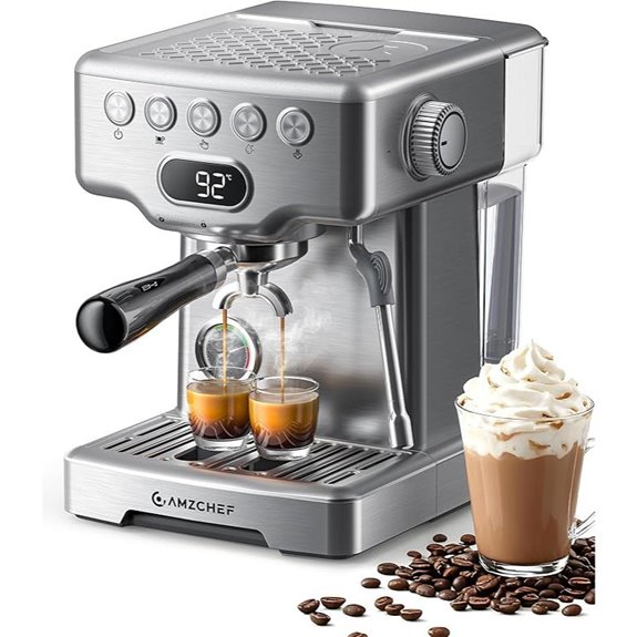 espresso machine with gauge