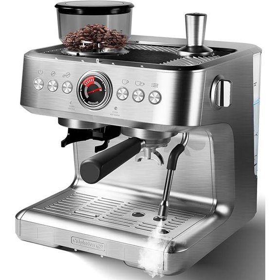 espresso machine with grinder
