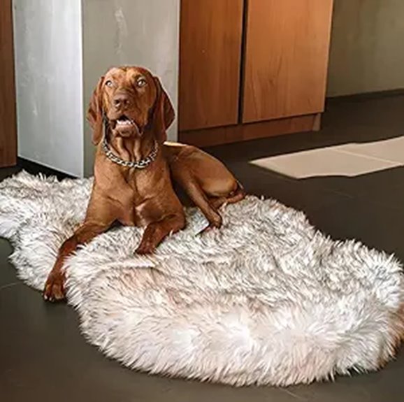 faux fur orthopedic bed