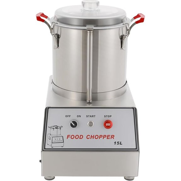 15L Commercial Food Processor with 1400W Power