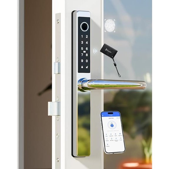 fingerprint keypad electronic lock