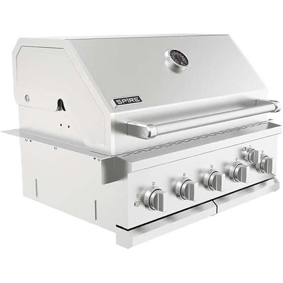 five burner built in grill