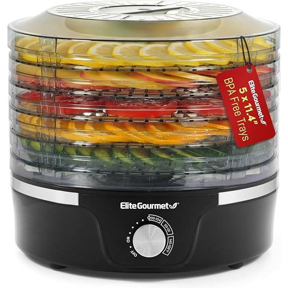 five tray gourmet dehydrator