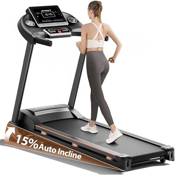 foldable incline bluetooth treadmill