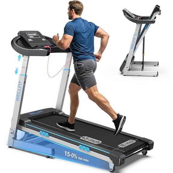 foldable incline treadmill handle