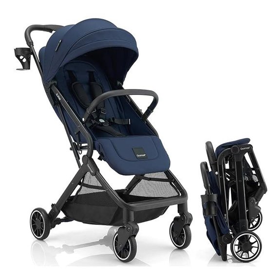 foldable stroller with sun protection