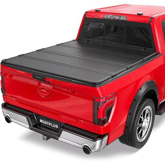 MOSTPLUS Quad Fold Tonneau Cover for Ford F-150 Long Bed