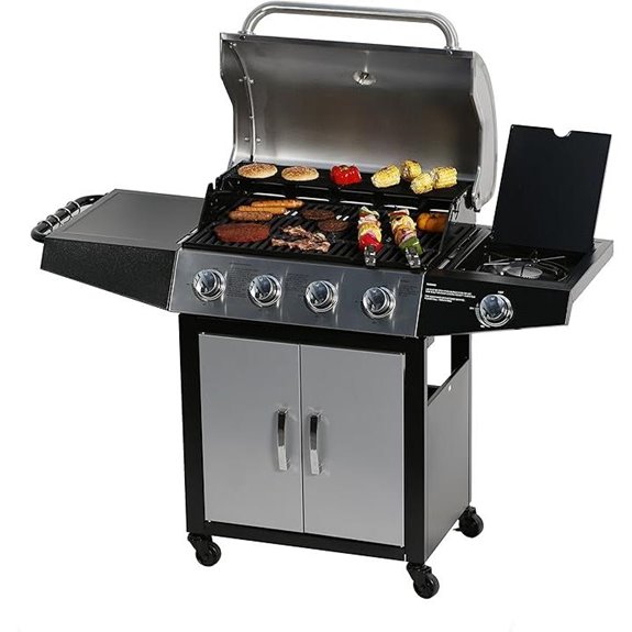 four burner gas grill