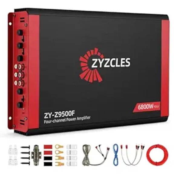 ZYZCLES 4-Channel Car Amplifier 6800W Max Power