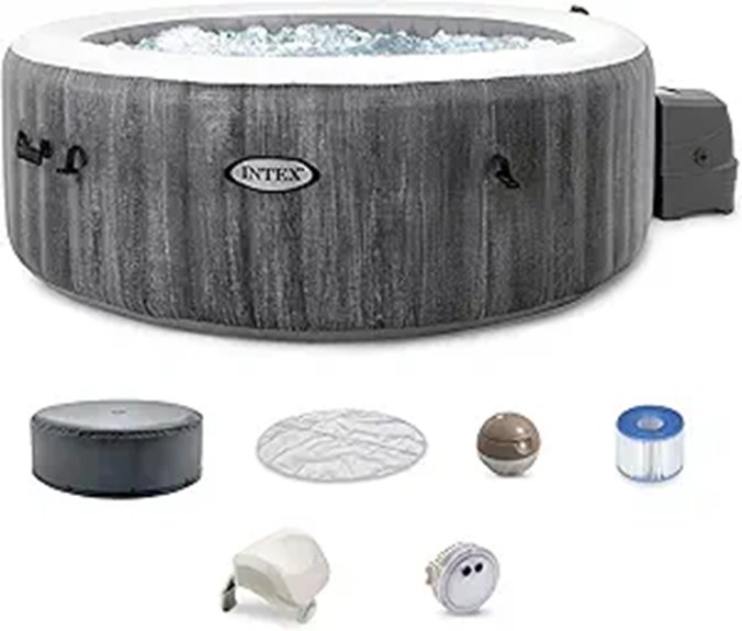 greywood deluxe inflatable spa