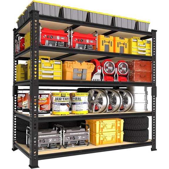 PrimeZone Heavy Duty Garage Storage Shelves (48”W x 72”H)