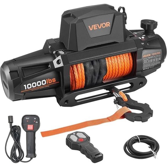 VEVOR Electric Winch 10,000 lbs Waterproof Remote