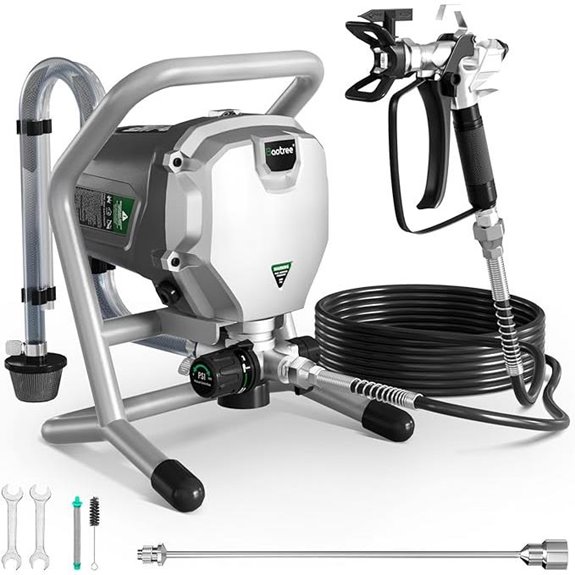 High-Pressure Airless Paint Sprayer with Extension Rod