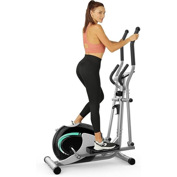home elliptical with adjustable resistance