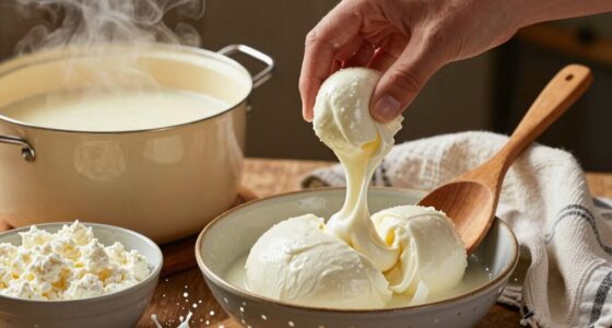 homemade mozzarella ricotta cheese