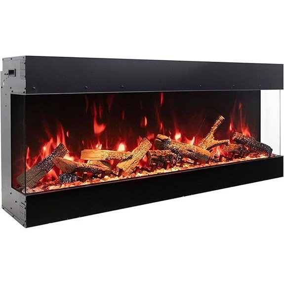 indoor outdoor media fireplace