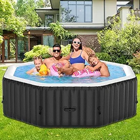 inflatable hot tub with jets