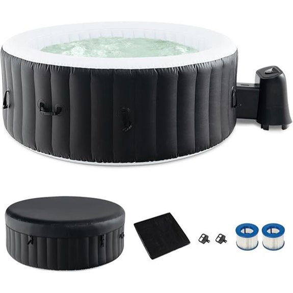 inflatable hot tub with jets