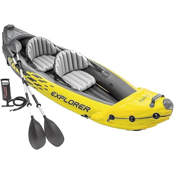 inflatable kayak with oars