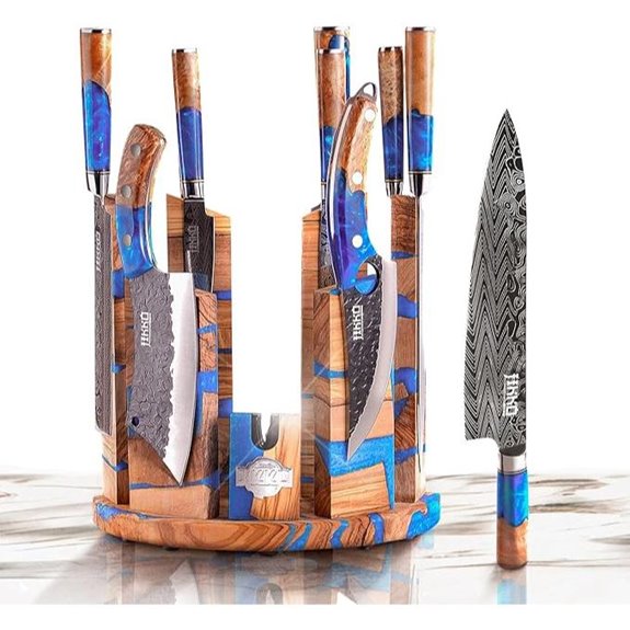 japanese style magnetic knife set