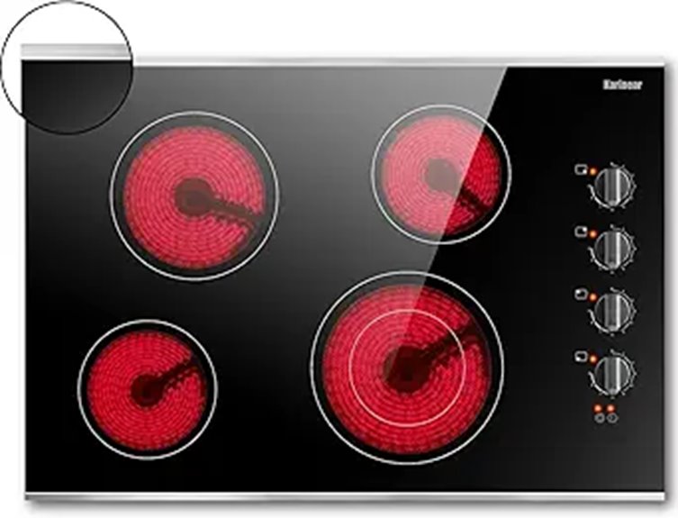 karinear 30 inch electric cooktop