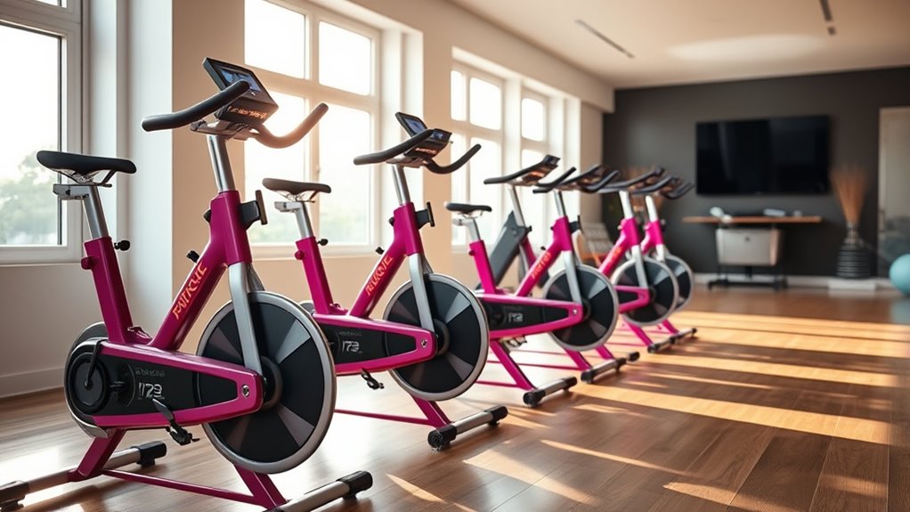 key home spin bike features