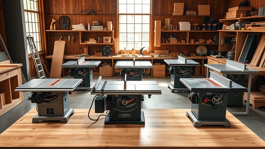 key table saw selection factors