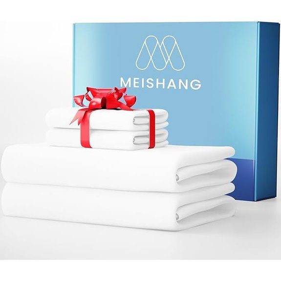 MEISHANG 1000 Thread Cotton Sheets King Size
