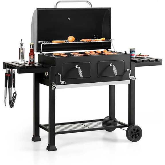 large charcoal grill accessories
